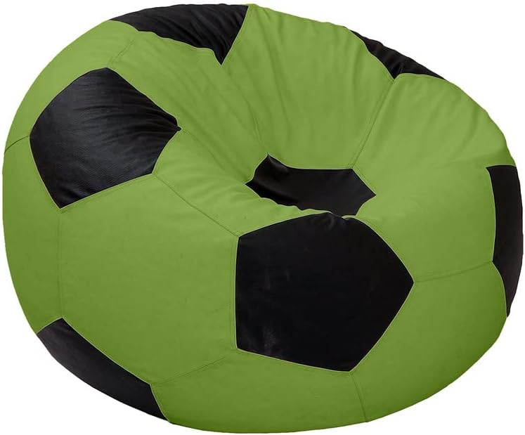 Bean Bag Cover (Filler Not Included), Leatherette Durable Double Stitched Material Sturdy Zippers